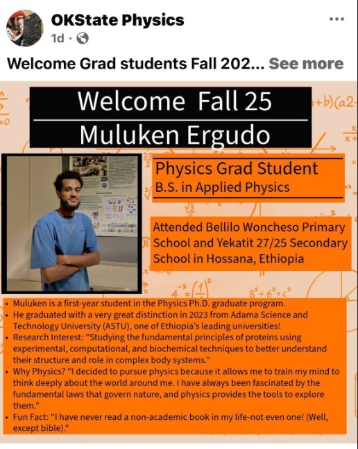 Testimonial from Muluken